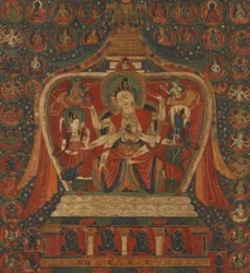 Göttin Ushnishavijaya in Stupa